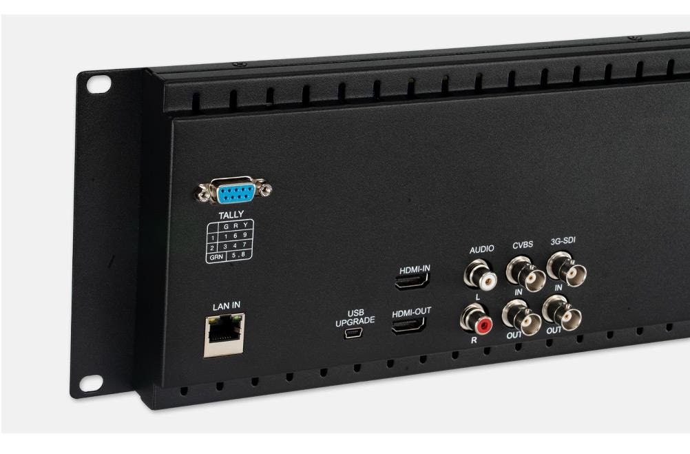 panou spate seetec d71 porturi sdi hdmi loop monitor rack