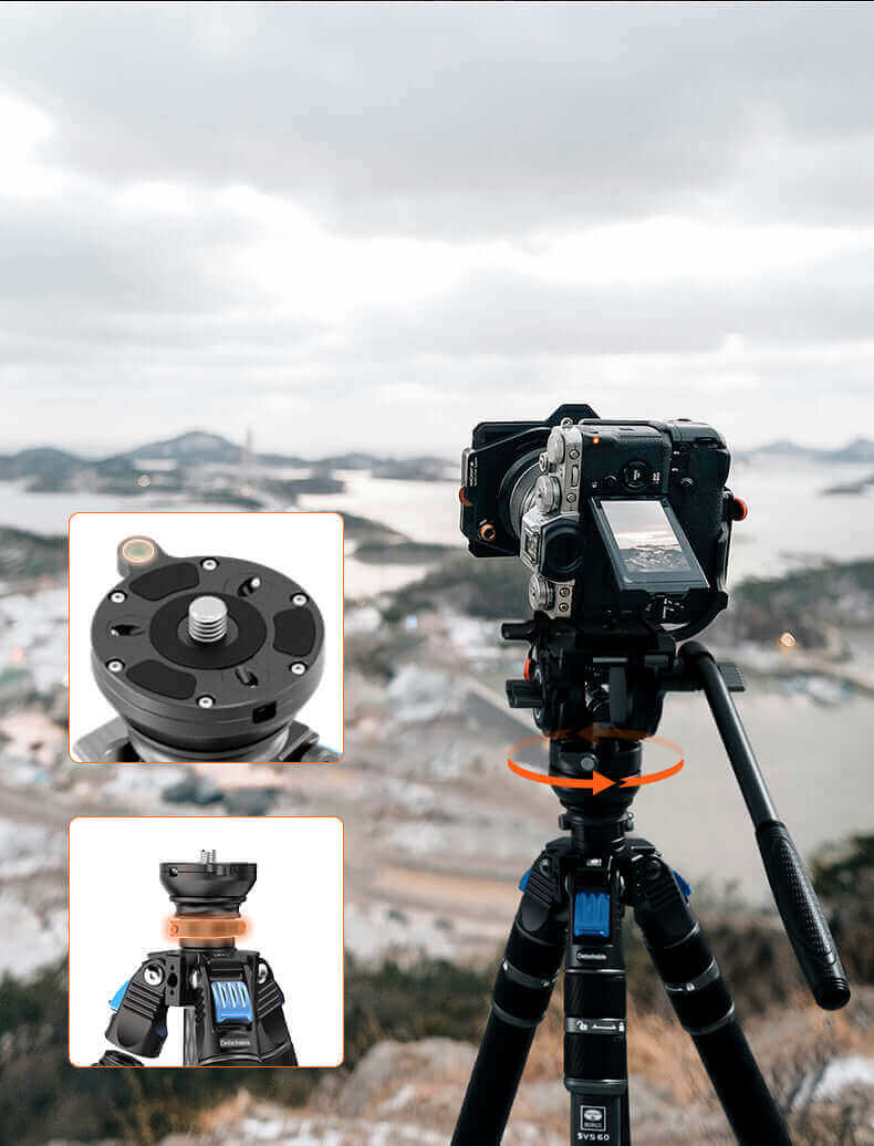 sirui s3 fluid head compatibilitate placa qr dji rs manfrotto contrabalans asistat sarcina 6kg