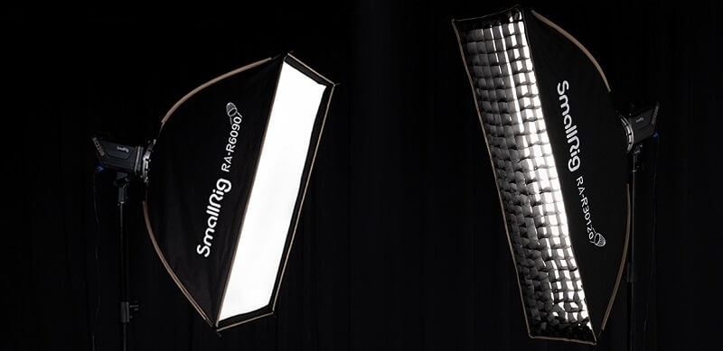 smallrig ra-r30120 softbox strip 30 x 120 cm montura bowens quick-release 3931 rim light
