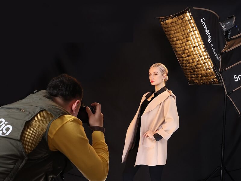 smallrig ra-r30120 interior argintiu reflectorizant si straturi difuzie pentru rim light profesional