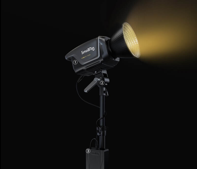 panou control spate si sistem racire silentios smallrig rc 350b