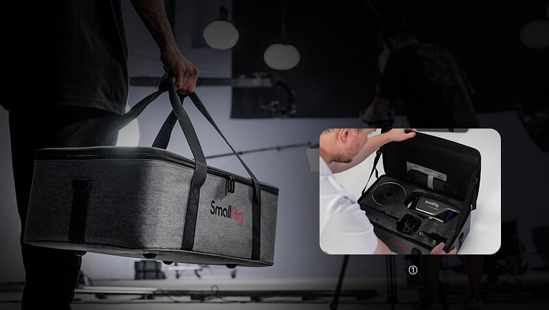 kit complet smallrig rc 350b geanta transport si accesorii bowens