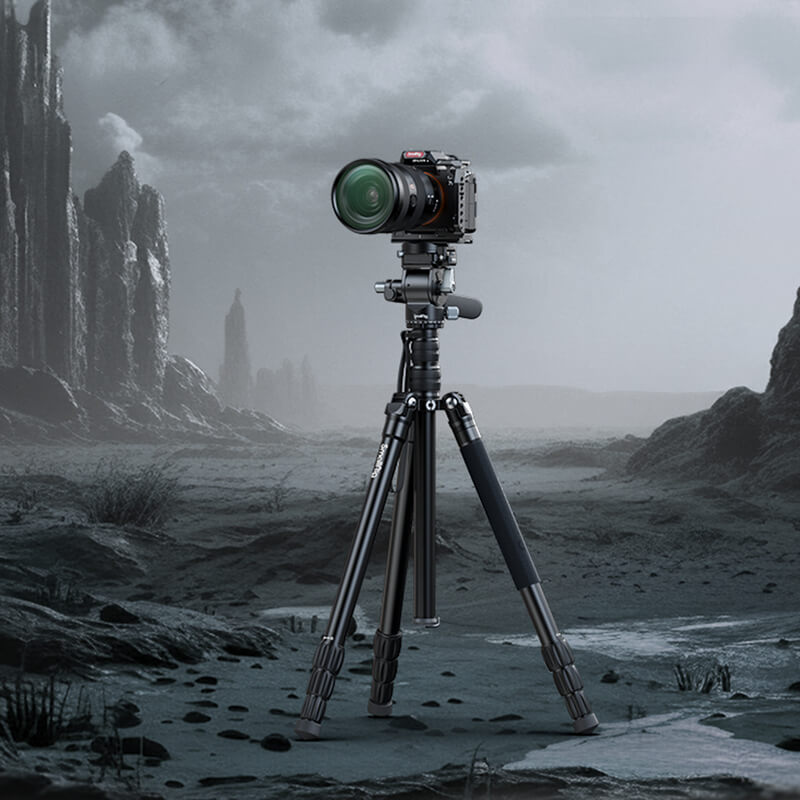 smallrig ct195 video tripod kit 4307 aluminiu inaltime 185cm functie monopied vlogging profesional
