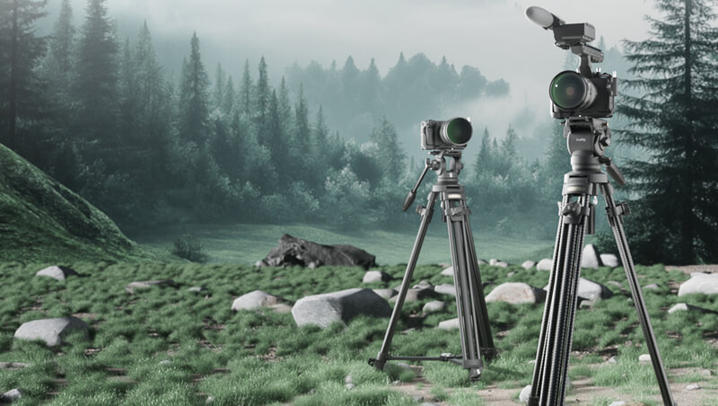 smallrig ad-50 pro 4420 lightweight video carbon fiber tripod kit freespeed technology setup rapid outdoor