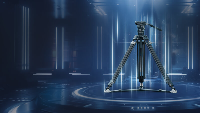 smallrig ad-120 heavy-duty carbon fiber video tripod kit 4463 cap fluid dh12 setup profesional inalt 197cm