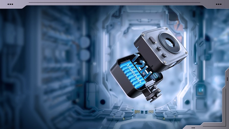 montare on-camera si incarcare usb-c smallrig vibe p108 pro