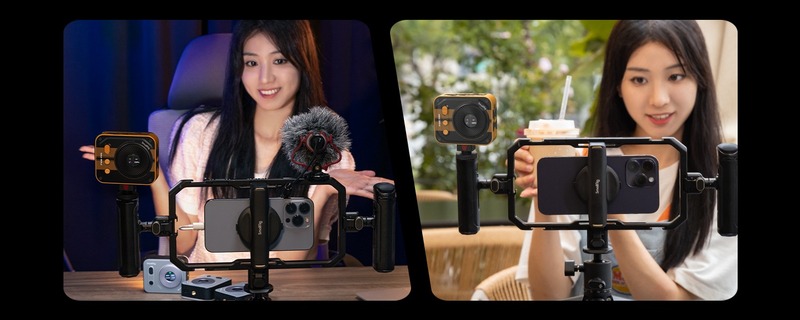 smallrig vibe p108 pro spate ecran lcd color si butoane control