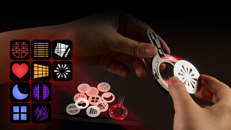 10 gobo metalice cu prindere magnetica proiectie umbre proiector smallrig