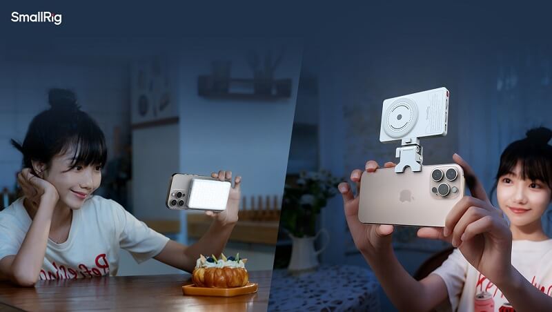 lampa led portabila smallrig m3 5505 magsafe ink blue