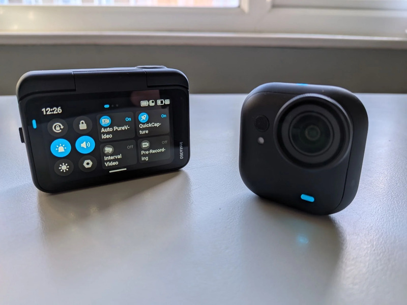 profil culoare i-log si aplicatie inteligenta editare video ai insta360 go ultra white