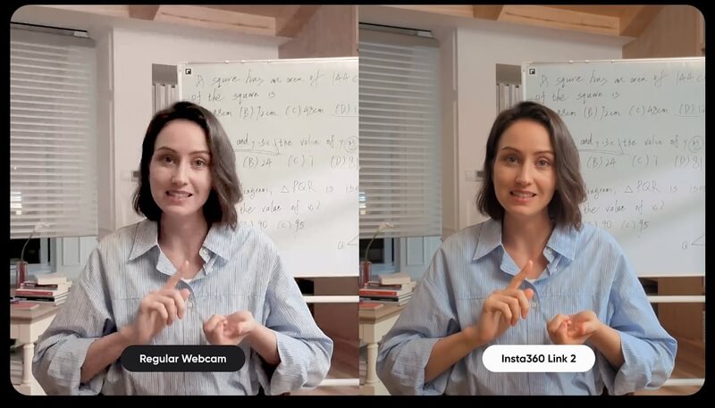 senzor de elita tip 1 1.3 inchi imagine 4k si dual native iso camera web insta360 link 2 pro