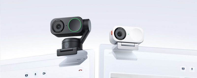 camera web 4k inteligenta insta360 link 2 urmarire ai si gimbal pe 2 axe
