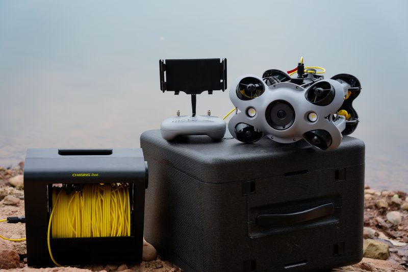 Chasing M2 S 2.0 Advanced Set, ROV Subacvatic Industrial 4K, Cablu 200m, Baterie Suplimentara 200Wh, Grabber Claw A, Floodlight