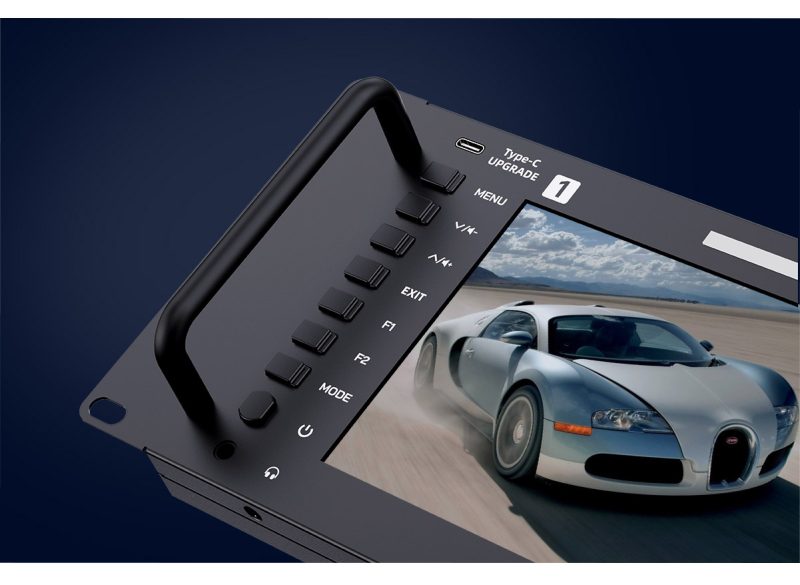 Feelworld FRM701G Monitor Dual 7 inch, Rezolutie 1920x1200, 3RU Rackmount, 12G-SDI, 4K@60Hz