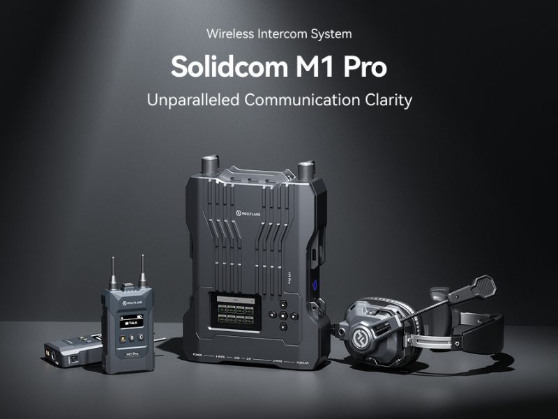 Hollyland Solidcom M1 Pro-8, Intercom Wireless Single-Ear, 8 Utilizatori, ENC Full-Duplex, Raza 400m, Cascadare IP/4-Wire