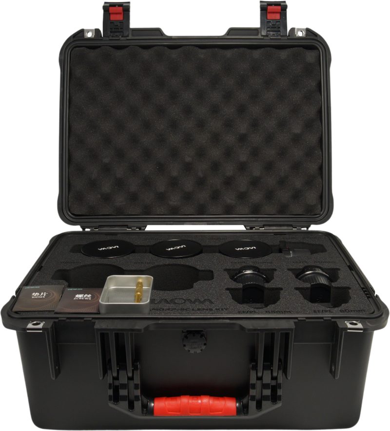 Laowa Nanomorph S35 Prime 3-Lens Bundle, 27mm, 35mm, 50mm, Amber, Montura Arri PL/Canon EF, Strangere Anamorfica 1.5x