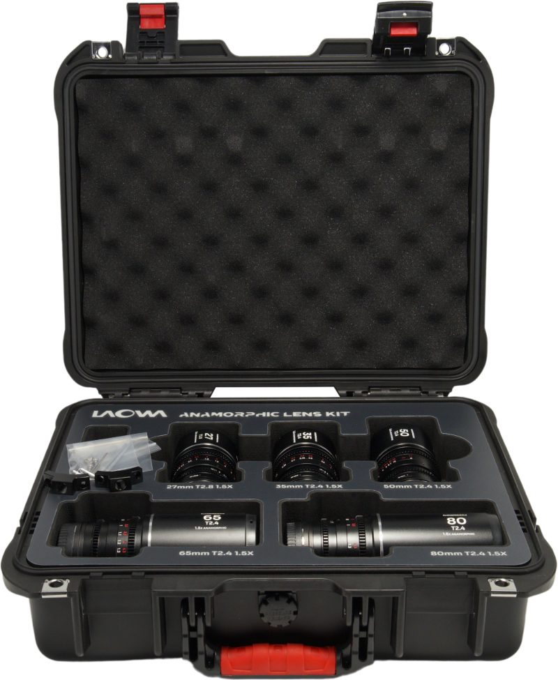 Laowa Nanomorph S35 Prime 5-Lens Bundle, Montura Sony E, 27-80mm T2.4, Squeeze 1.5X, Finisaj Argintiu
