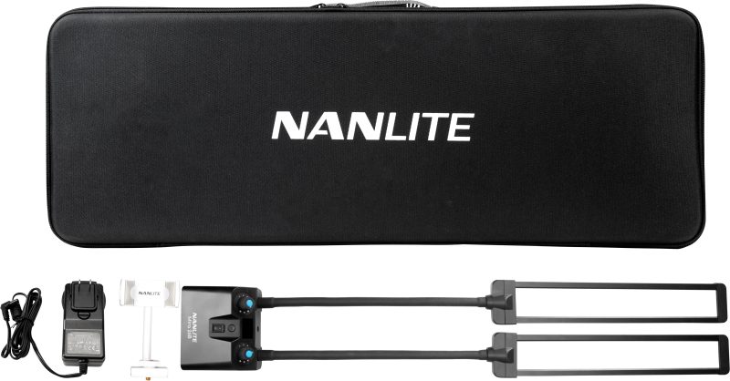Nanlite Mira 26B Beauty Light LED, Bicolor 2700K-6500K, Brate Flexibile Duale, USB Power Passthrough, Control Wireless 2.4G