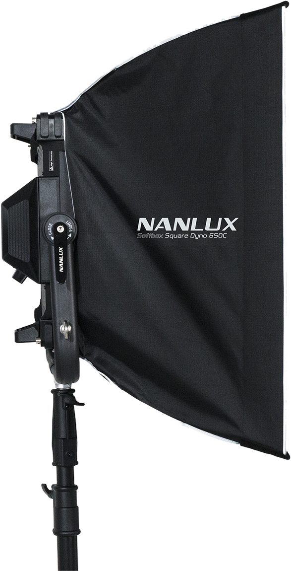 NANLUX Softbox Dreptunghiular cu Eggcrate pentru Dyno 650C, Dimensiuni 1200x800x350mm, Greutate 2.3kg, Interior Argintiu