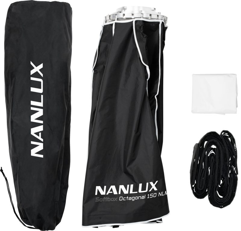 Nanlux Softbox Octogonal 150cm, Montura NLM, Diametru 150cm, Interior Argintiu, Cu Eggcrate
