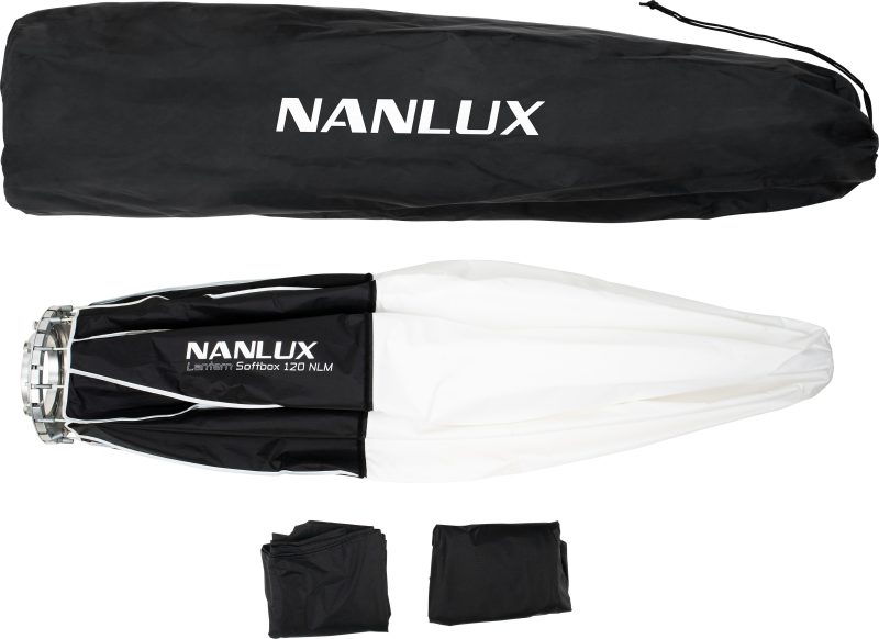 Nanlux Lantern Softbox 120cm, Montura NLM, Interior Argintiu, Pentru Seria Evoke