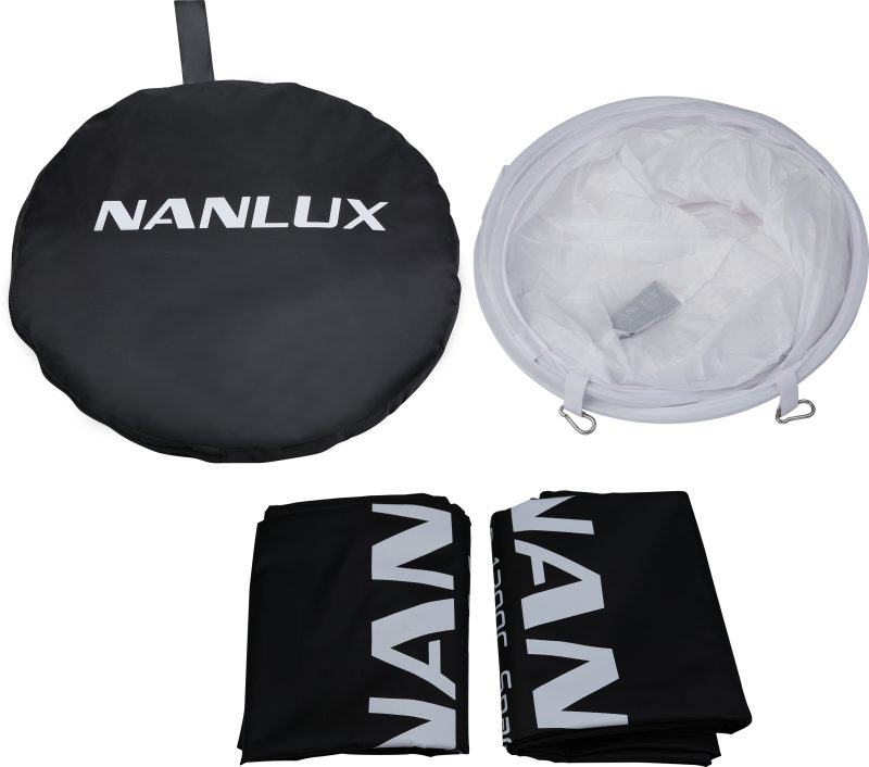 NANLUX Dyno 1200C Space Light Softbox, Cilindric, Compatibil Dyno 1200C, Unghi Iluminare 300 Grade, Include Geanta Transport