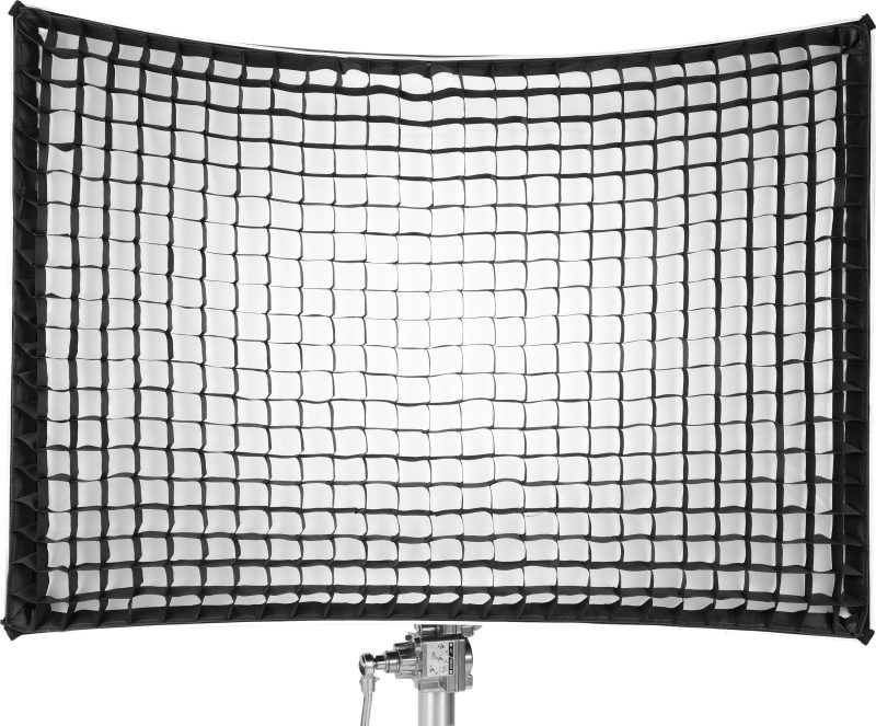 NANLUX Softbox Dreptunghiular 140x100 pentru Dyno 1200C, Montare Rapida, Interior Argintiu, Cu Eggcrate