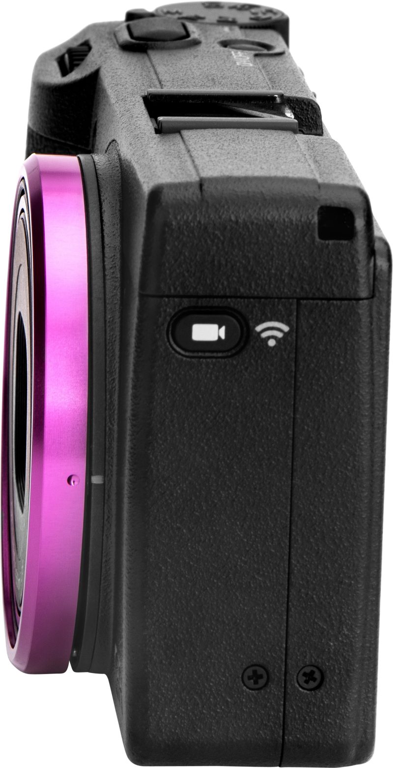 NiSi Adaptor Obiectiv si Capace Inelare, Pentru Ricoh GR IIIx, Compatibil Filtru 49mm, Inel Rose Red, Inel Argintiu
