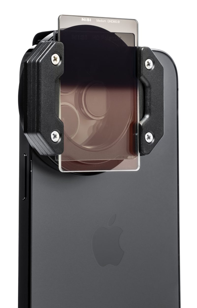 NiSi IP-A Landscape Kit pentru iPhone, Suport Filtre, Polarizator HD, Filtru GND8 3 Stop, Filtru ND64 6 Stop