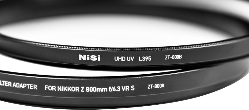 NiSi Filtru UHD UV L395, Pentru Nikkor Z 800mm F6.3 VR S, Constructie Extensibila Brevetata, Strat UV Cut, Rezistent la Apa