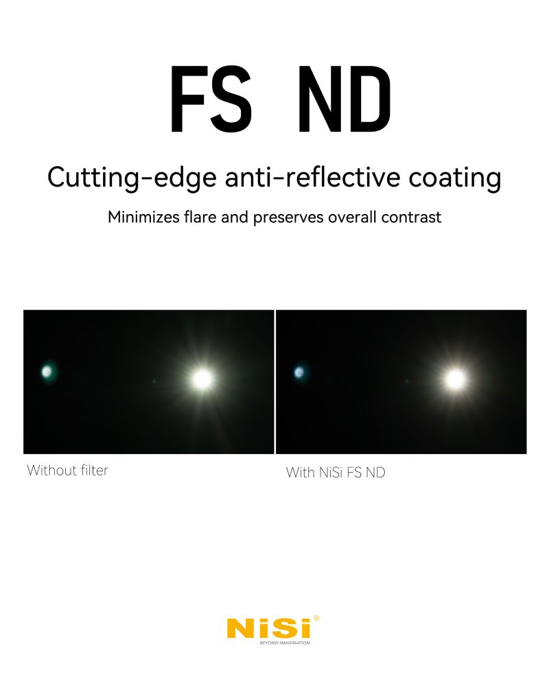 NiSi Cine Filter Nano FS ND 4x5.65 inch, Densitate 0.6 (2 Stop), Sticla Optica, Acoperire Titan, Hidrofoba si Oleofoba