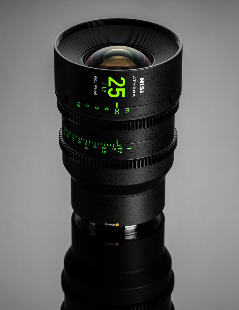 NiSi Athena Prime 85mm T1.9, Obiectiv Cine, Montura Sony E, Fara Filtru Drop-In, Cerc Imagine 46mm