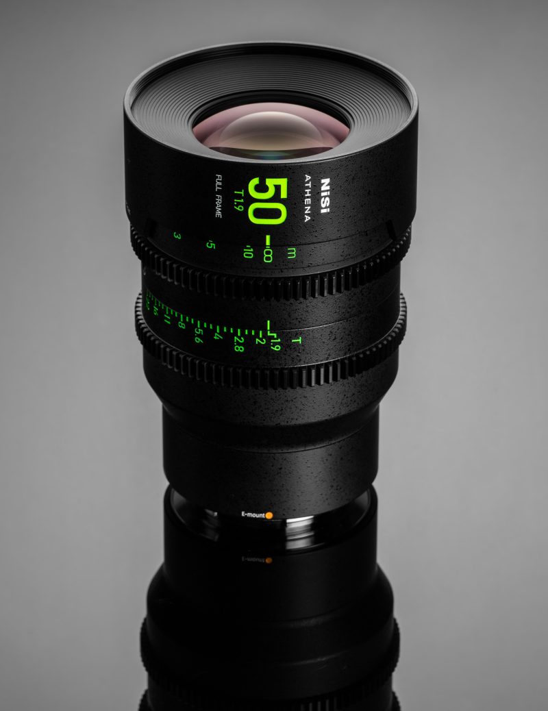 NiSi Cine Lens Set Athena Prime, Montura Sony E, Fara Filtru Drop-In, 5 Obiective 14-135mm, T1.9-T2.4, Cerc Imagine 46mm