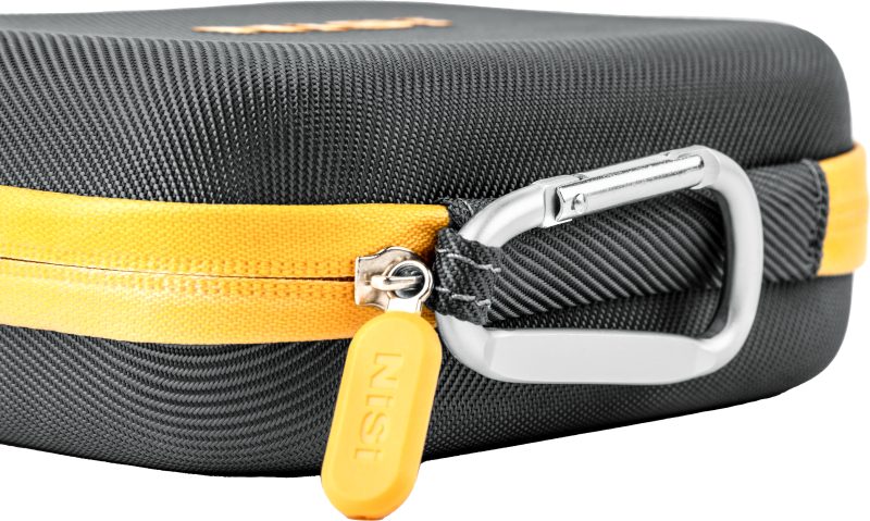 NiSi Caddy95 II Geanta Protectie Filtre Circulare, Nailon Rezistent la Apa, 8 Buzunare, Diametru Maxim 95mm, Cuier Metalic