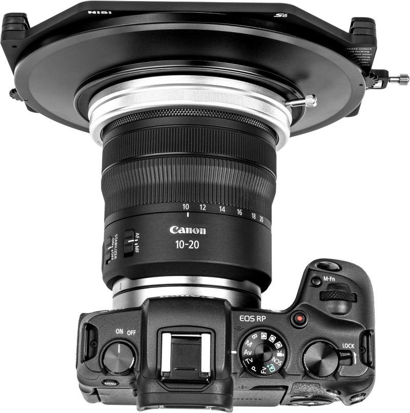 NiSi Adaptor Suport Filtru S6, Pentru Canon RF 10-20mm f/4 L IS STM, Constructie Aliaj Aluminiu, Rotire 360 Grade