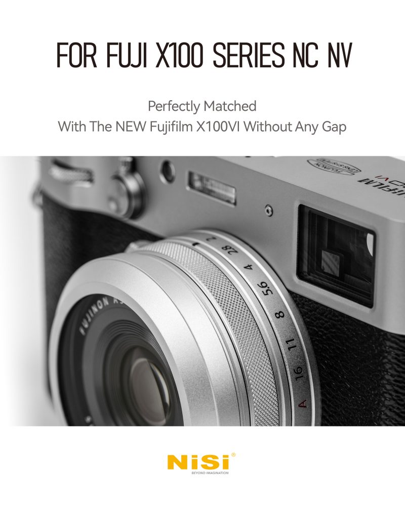 NiSi NC UV Filtru, Compatibil Fujifilm X100VI, X100V, X100F, X100T, X100S, X100, Negru, Nanocoating, Fara Adaptor