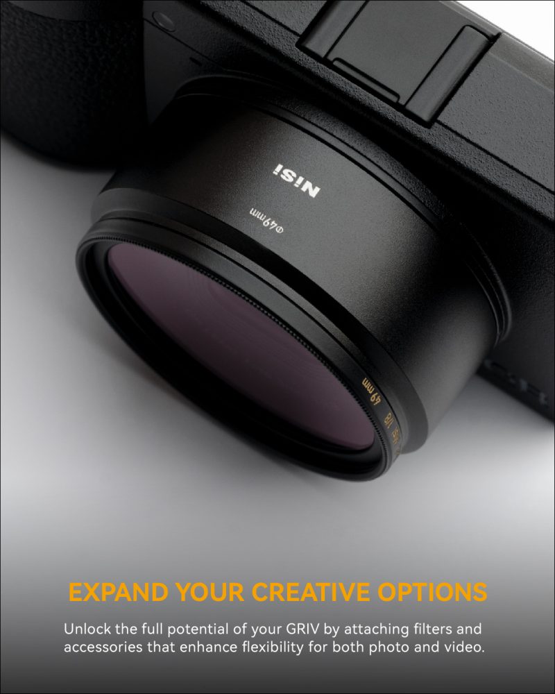 NiSi Ring Kit pentru Ricoh GR IV, Set 2 Inele, Albastru Regal, Gri Titan, Inlocuire Inel GN-3