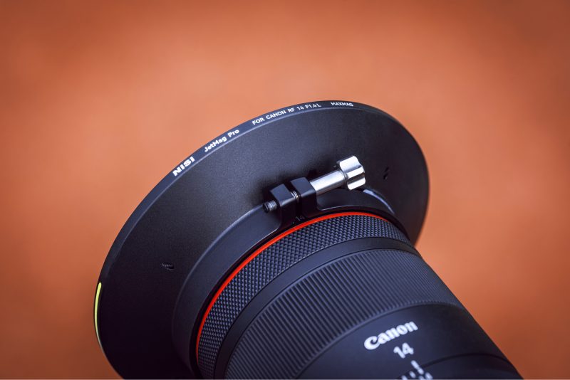 NiSi JetMag Pro MAXMAG, Suport Filtru Pentru Canon RF 14mm F1.4 L, Fara Vinietare, Mecanism Magnetic, Suprafata Alcantara