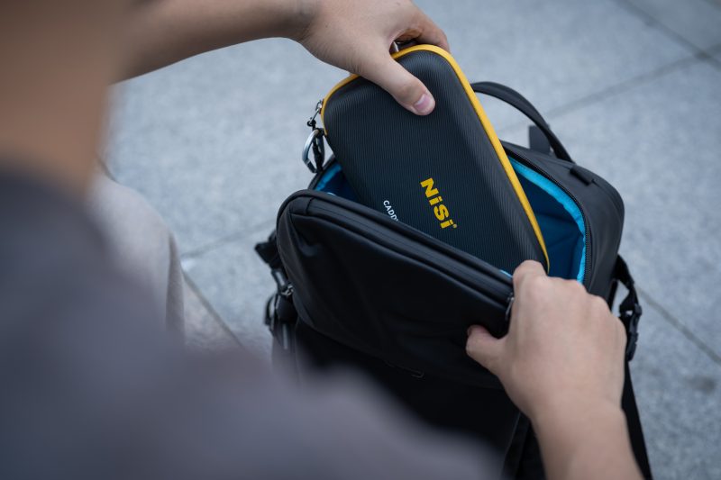 NiSi Filter Pouch Caddy MAX, Husa pentru Filtre Foto, Capacitate 13 Filtre, Compatibila cu Filtre de 95mm, Fermoar YKK, Carcasa