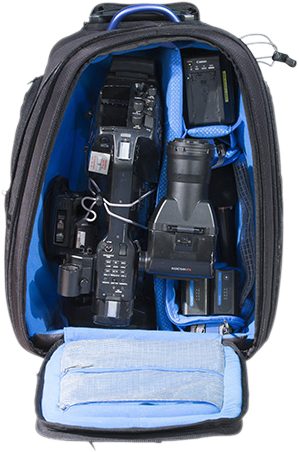 Orca OR-26 Rucsac Foto-Video cu Troler Incorporat, Cadre Aluminiu, Sistem Divizoare Interne, Protectie 360 Grade