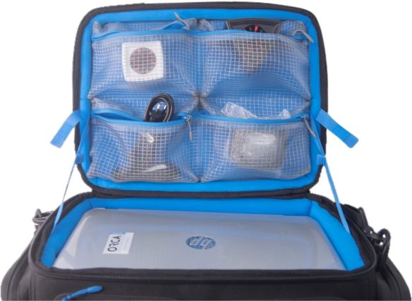 Orca OR-132 Geanta pentru Obiective si Accesorii, Marime Mica, 4 Buzunare Externe, Separatoare Interne Detasabile