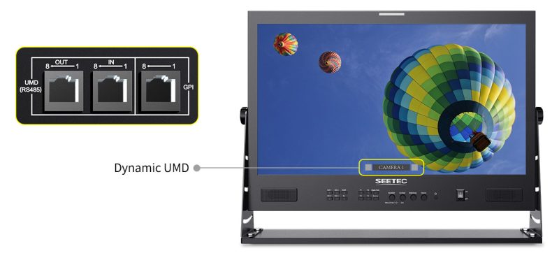 SEETEC ATEM215S Monitor de Difuzare Full HD, Ecran 21,5 inch 1920x1080, 4x 3G-SDI, 1x HDMI, RS485, GPI, Montare VESA