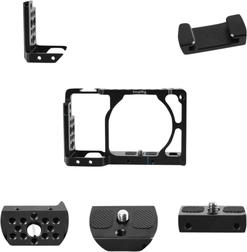 SmallRig 1661 Cage pentru Sony A6000/A6300/A6500, Aluminiu, Montare Accesorii, Acces la Comenzi