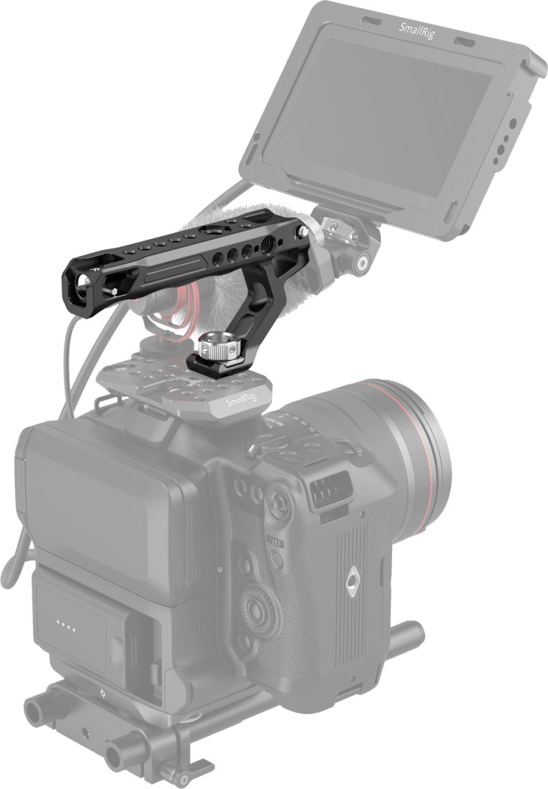 SmallRig 2165 Maner Foto Montura ARRI, Pini de Localizare, Filet 1/4-20 si 3/8-16, 3 Suporturi Cold Shoe