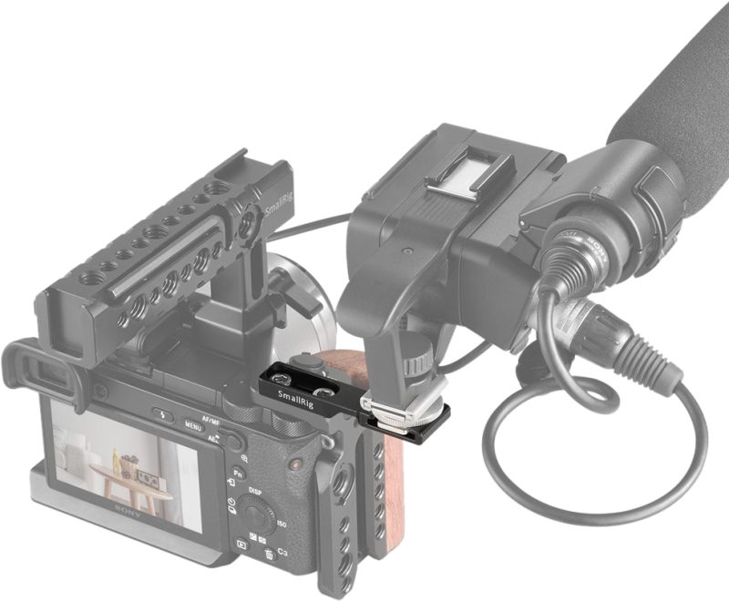 SmallRig 2879 Extensie Sabot Rece, Compatibila Cage Sony A6500 1889, Filet 1/4 Inch, Pentru Microfoane