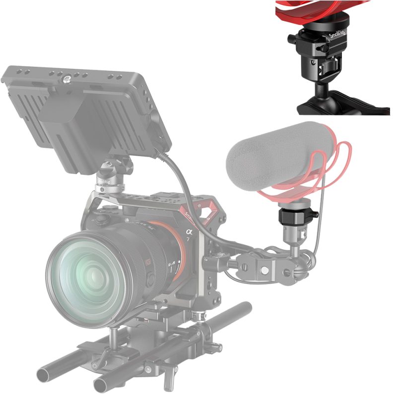 SmallRig 2797 Suport Sabot Rece Multifunctional, Declansare de Siguranta, Filet 1/4
