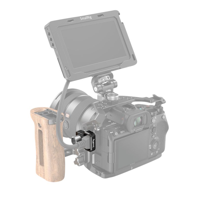 SmallRig 3000 Clema Cablu HDMI si USB-C, Pentru Sony A7S III, Aliaj Aluminiu, Compatibil Cage 2982
