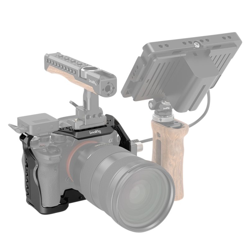 SmallRig 2999 Cage Camera pentru Sony A7S III, Aluminiu, Sina NATO, Suport ARRI, Suport Sabot Rece