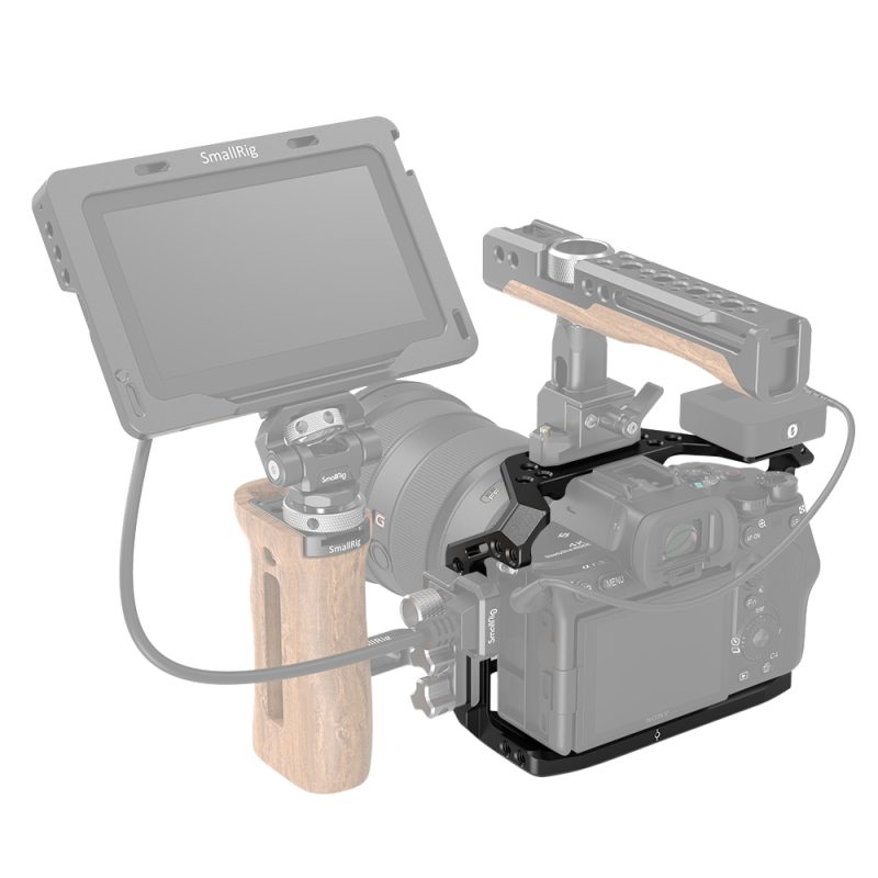 SmallRig 2999 Cage Camera pentru Sony A7S III, Aluminiu, Sina NATO, Suport ARRI, Suport Sabot Rece