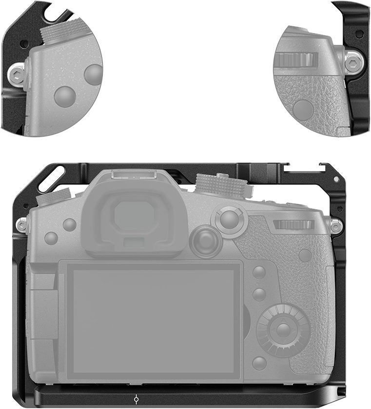 SmallRig 2646 Cage pentru Panasonic GH5, GH5 II si GH5S, Filete 1/4-20 si 3/8-16, Sina NATO, Sabota Rece